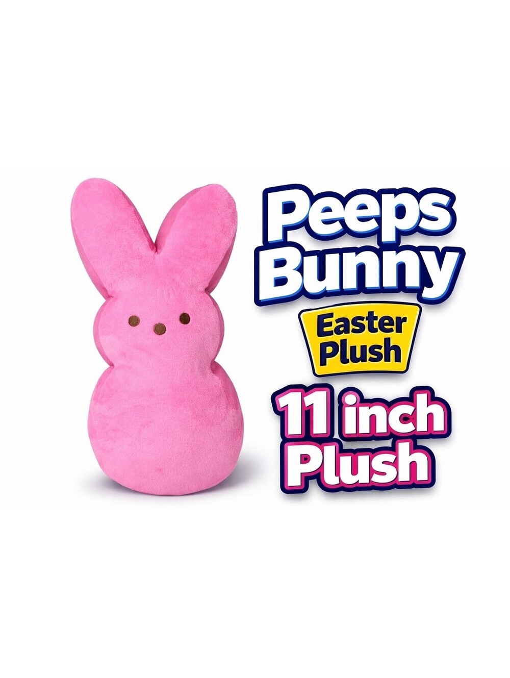 Peeps Marshmallow Easter Bunny 9” Inch Pink Rabbit Hare Plush Stuffed Animal